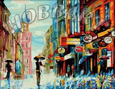 Картина по номерам «Ливень»