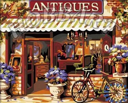 Картина по номерам «Магазин антиквариата»