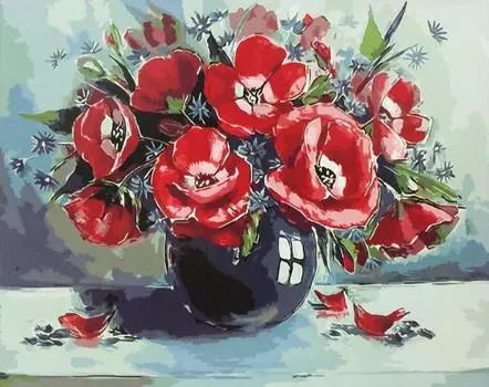 Картина по номерам «Маки»