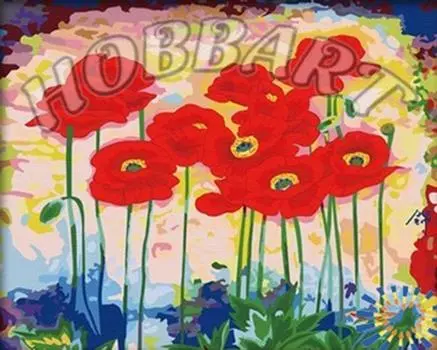 Картина по номерам «Маковое раздолье»