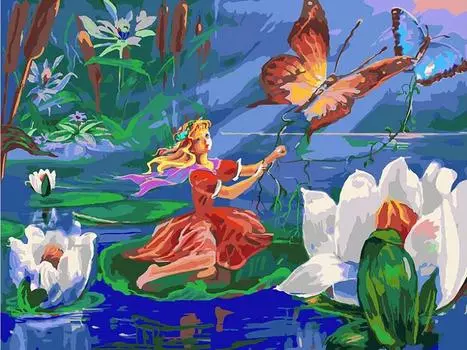 Картина по номерам «Маленькая путешественница»