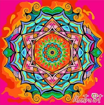 Картина по номерам «Мандала Любви» + в наборе подарок