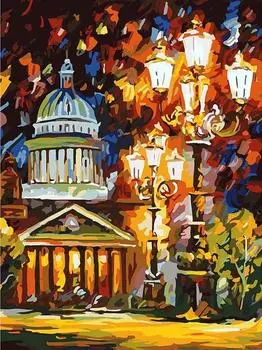 Картина по номерам «Мерцание ночи Санкт-Петербурга»