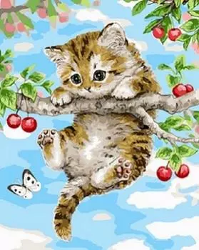 Картина по номерам «Милый котенок»