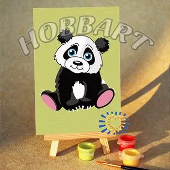 Картина по номерам «Мишутка панда»