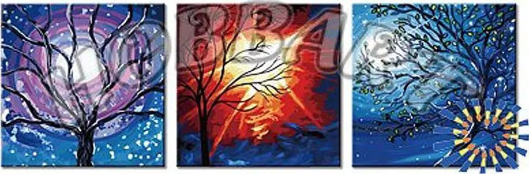 Картина по номерам «Мистический свет»