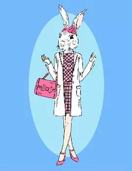 Картина по номерам «Модная крольчиха»