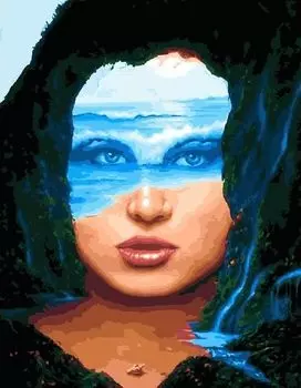 Картина по номерам «Море и суша»