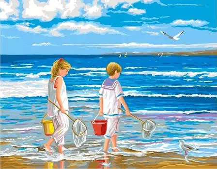 Картина по номерам «На берегу»