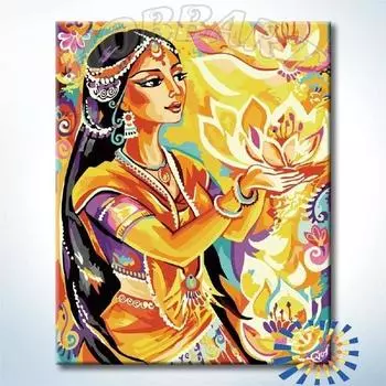 Картина по номерам «На берегу Ганга»