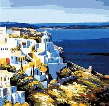 Картина по номерам «На берегу Эллады»
