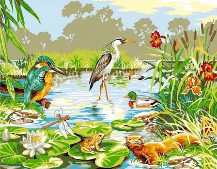 Картина по номерам «На болоте»