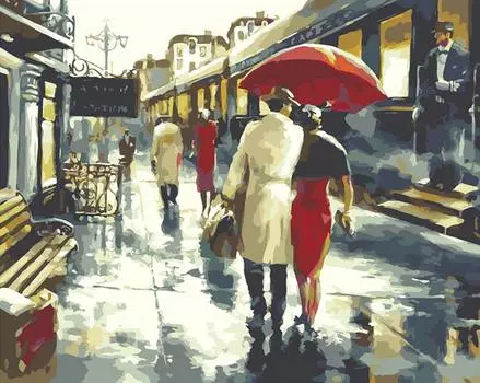 Картина по номерам «На перроне»