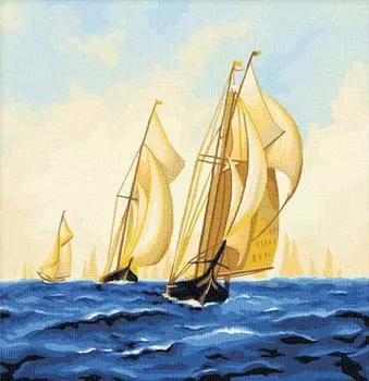 Картина по номерам «На всех парусах»
