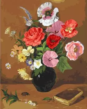 Картина по номерам «Натюрморт с букетом»