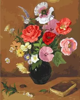 Картина по номерам «Натюрморт с букетом цветов»