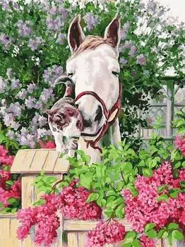 Картина по номерам «Нежная привязанность» Елены Самарской