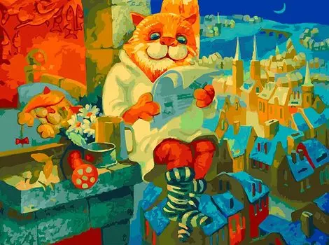 Картина по номерам «Ночные новости»