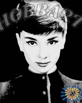 Картина по номерам «Одри Хепберн»