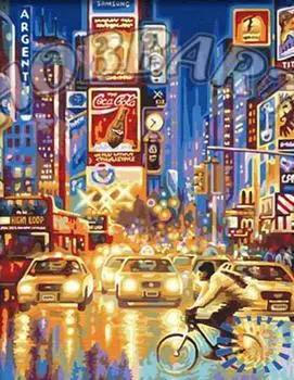 Картина по номерам «Огни большого города»