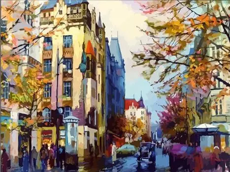 Картина по номерам «Осенняя Европа»