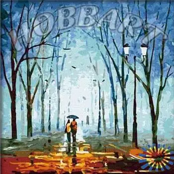 Картина по номерам «Осенняя прогулка»