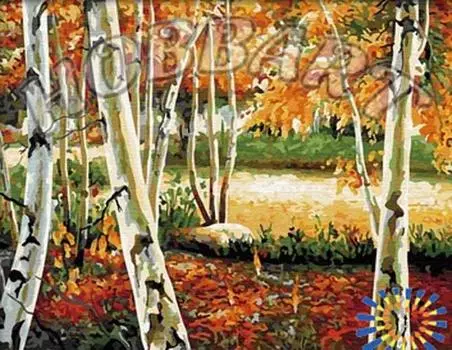Картина по номерам «Осенняя роща»