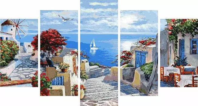 Картина по номерам «Остров Миконос»