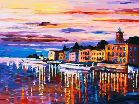 Картина по номерам «Озеро Комо, Белладжио»