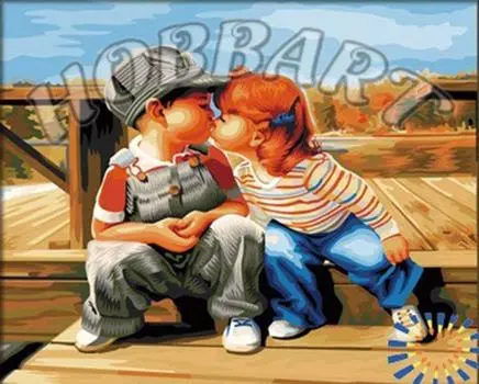 Картина по номерам «Первый поцелуй»