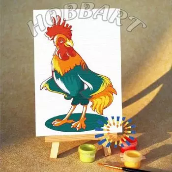 Картина по номерам «Петушок»