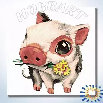 Картина по номерам «Piggy. Мини пиги»