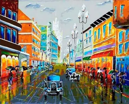 Картина по номерам «По Арбату»