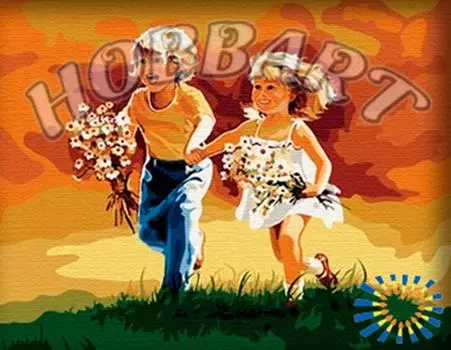 Картина по номерам «Побежали»