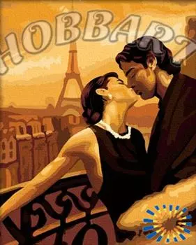 Картина по номерам «Поцелуй в Париже»