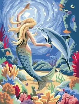 Картина по номерам «Подводное царство»