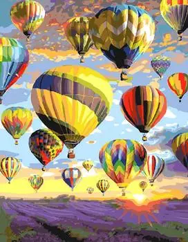 Картина по номерам «Полёт над лавандовым полем»