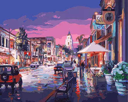 Картина по номерам «После ливня»