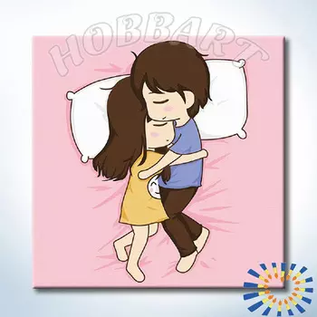 Картина по номерам «Приятного сна. Обнимашки»