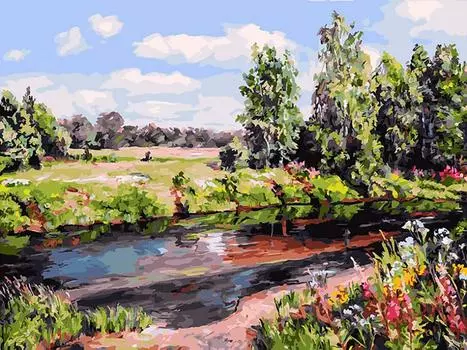 Картина по номерам «Прохлада в летний день»