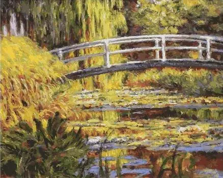 Картина по номерам «Пруд по мотивам Моне»