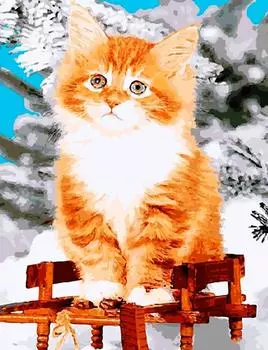 Картина по номерам «Пушистое чудо»