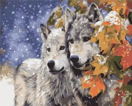 Картина по номерам «Ранний снегопад»