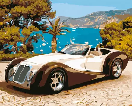 Картина по номерам «Родстер в Ривьере»
