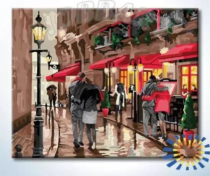 Картина по номерам «Романтичная улица»