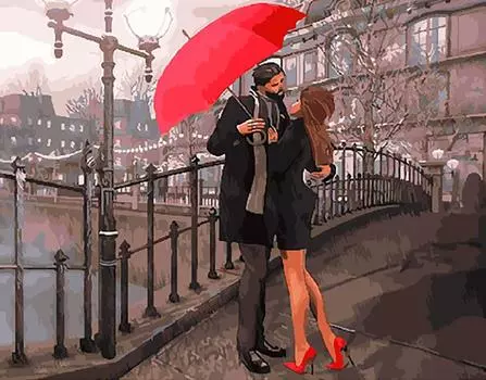 Картина по номерам «Романтика дождя»