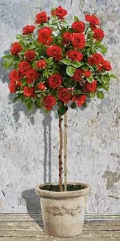 Картина по номерам «Розовое дерево (красное)»