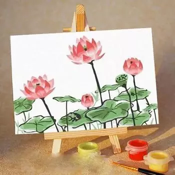 Картина по номерам «Розовые цветы»