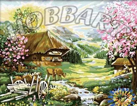 Картина по номерам «Розовый рассвет»