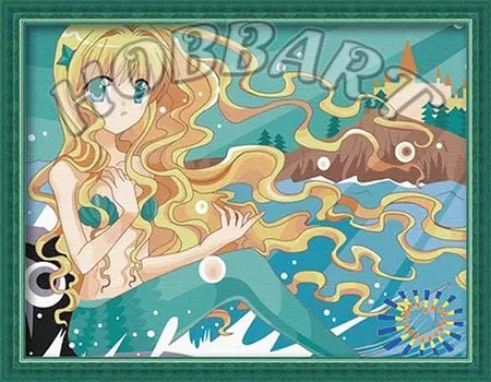 Картина по номерам «Русалочка»